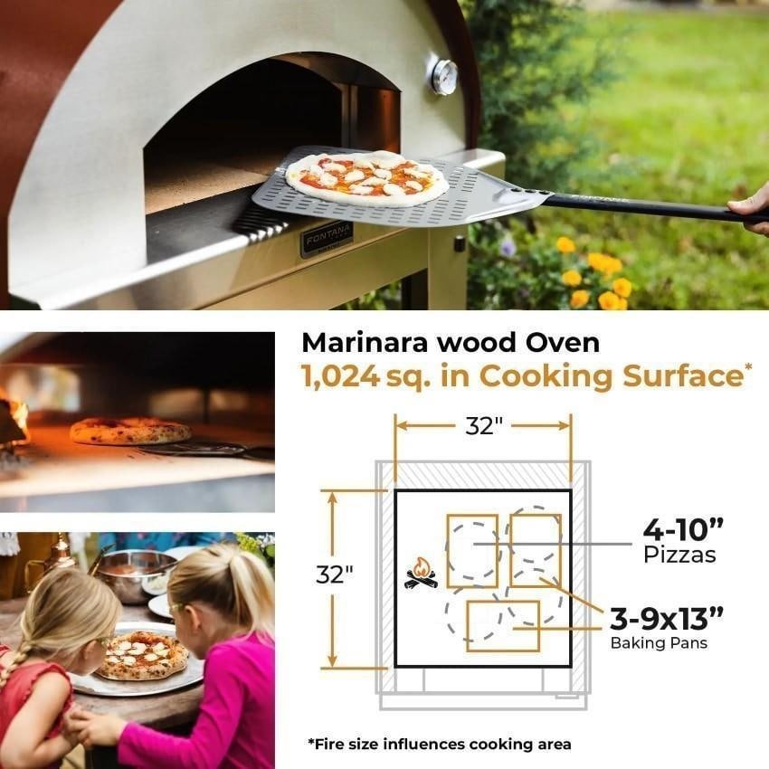 Fontana Forni Marinara Wood-Fired Pizza Oven – Anthracite – FTMARIN-A - Image 7