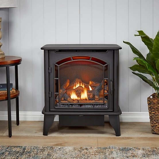 Bluegrass Living Panorama Vent Free Dual Fuel 3-Sided Gas Stove BTSD23RT - Image 5