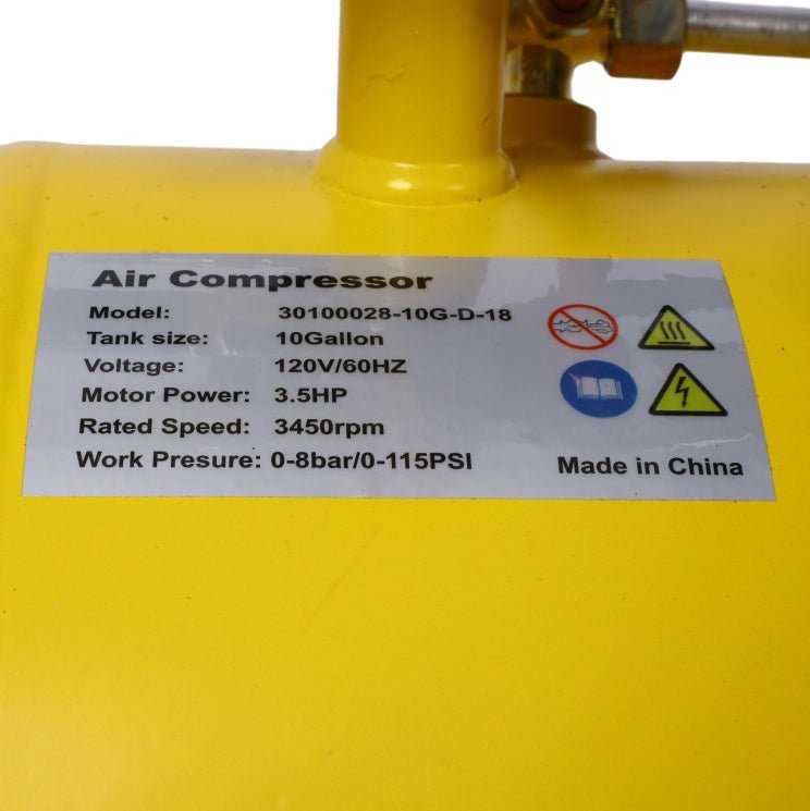 4.5HP Portable 13-Gallon Oil-Lubricated Air Compressor with Adjustable Pressure - Image 8