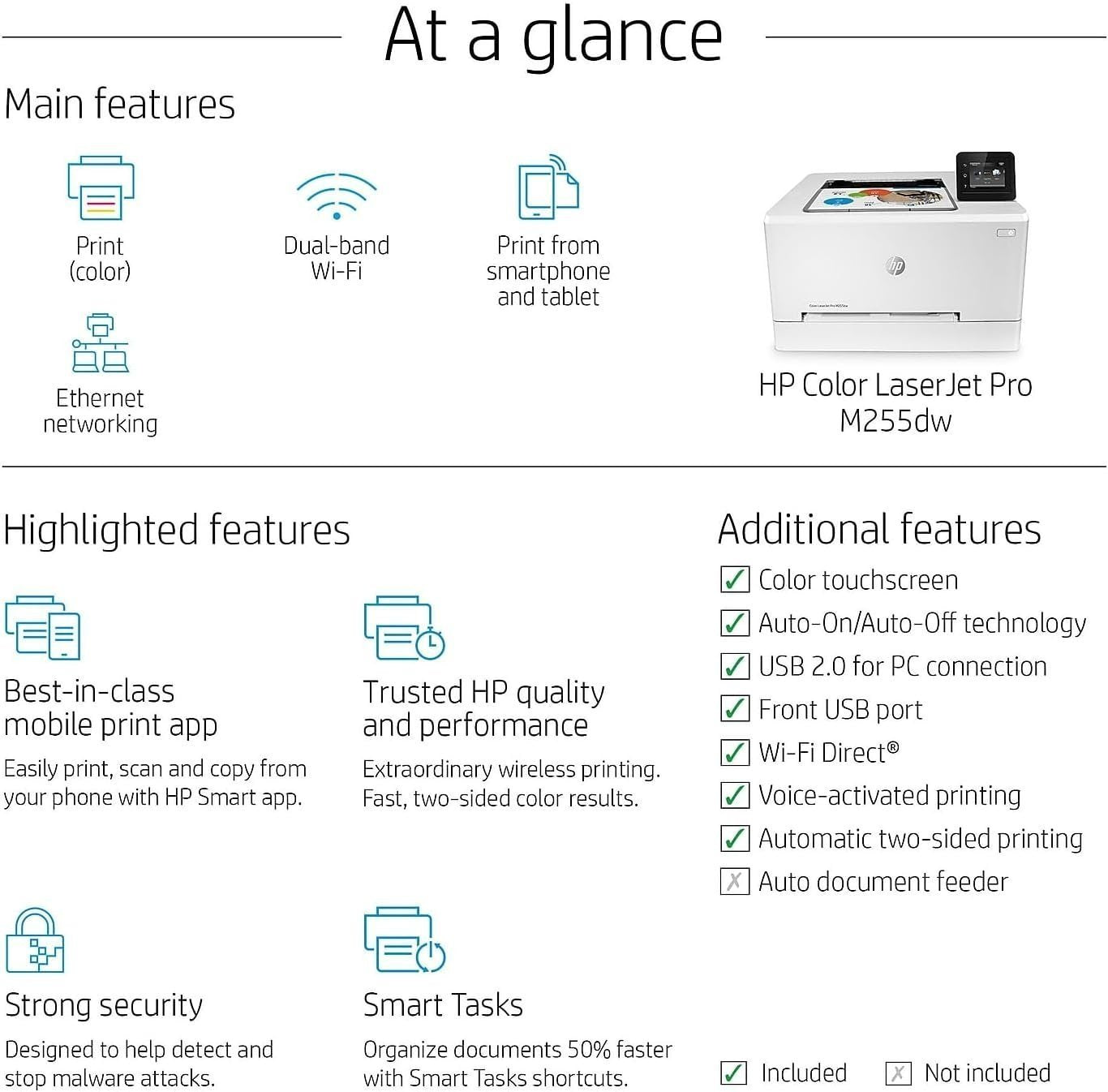 Hp Color Laserjet Pro M255dw Wireless Laser Printer - Image 3