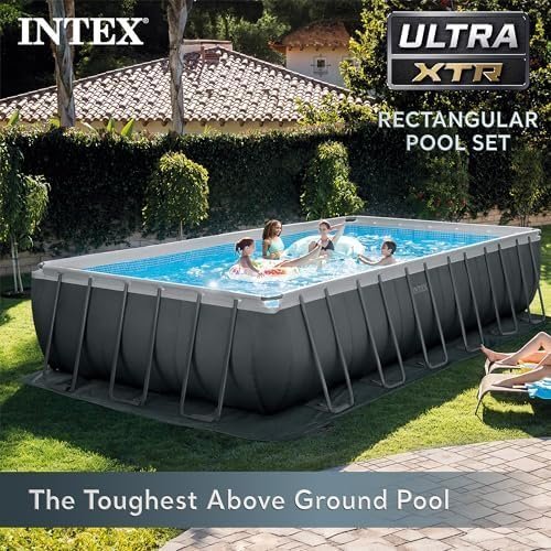 INTEX 26363EH Ultra XTR Deluxe Rectangular Above Ground Swimming Pool Set: 24ft x 12ft x 52in – Includes 2100 GPH Sand Filter Pump – Easy Assembly - Image 3