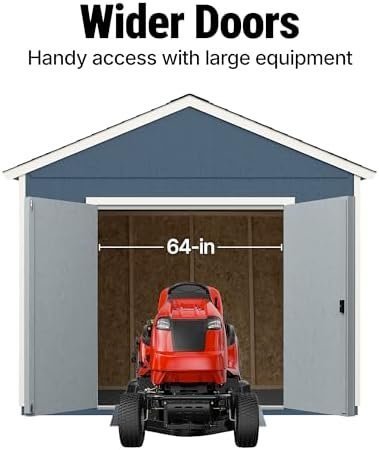 Handy Home Products Rookwood 10×12 Do-It-Yourself Wooden Storage Shed- Does not Include Floor kit, Paint, or Roofing Shingles - Image 5
