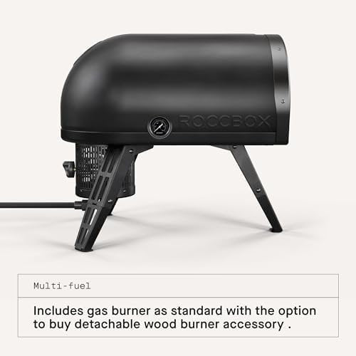 Gozney Roccbox Outdoor Pizza Oven, Black, Portable, Gas & Wood Fired, Restaurant-Grade - Image 5