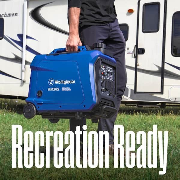 4,000-Watt Gas Powered Portable Inverter Generator with Recoil Start, LED Data Center - Image 8
